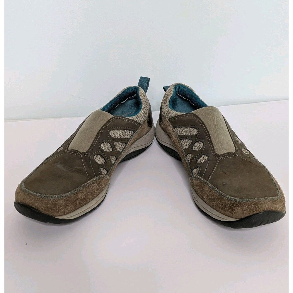 Merrell Womens Size 6.5 Andean Moc Tan Stone Dragon Fly Running Shoes Sneakers